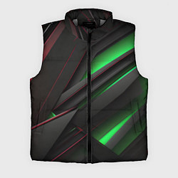 Мужской жилет Объемная текстура с зеленым свечением