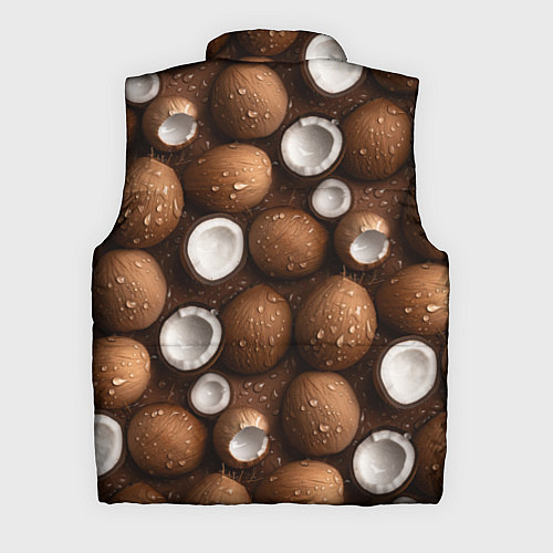 Мужской жилет Сочная текстура из кокосов / 3D-Черный – фото 2