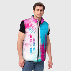 Мужской жилет Bullet For My Valentine neon gradient style: по-ве, цвет: 3D-черный — фото 2