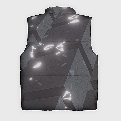 Мужской жилет Серые кубы с сигилами / 3D-Черный – фото 2