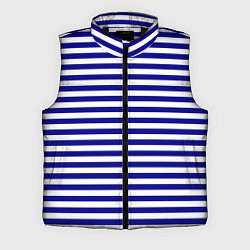 Мужской жилет Тельняшка синяя ВМФ, цвет: 3D-черный