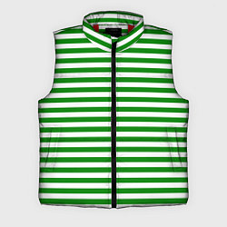 Мужской жилет Тельняшка зеленая Пограничных войск, цвет: 3D-красный