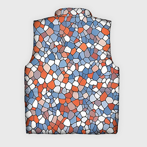 Мужской жилет Красочная мозаика / 3D-Светло-серый – фото 2