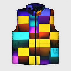 Мужской жилет Тетрис: вид сверху, цвет: 3D-черный
