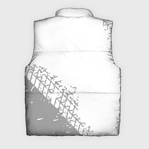 Мужской жилет Citroen speed на светлом фоне со следами шин: надп / 3D-Черный – фото 2