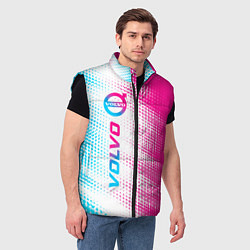 Мужской жилет Volvo neon gradient style: по-вертикали, цвет: 3D-черный — фото 2