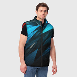 Мужской жилет Black blue style, цвет: 3D-красный — фото 2