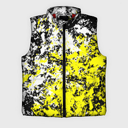 Мужской жилет Белая и жёлтая краска