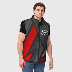 Мужской жилет Toyota sports racing, цвет: 3D-черный — фото 2
