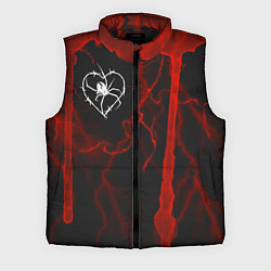 Мужской жилет Гранж, разводы и паук