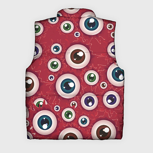 Мужской жилет Множество жутких глаз / 3D-Светло-серый – фото 2