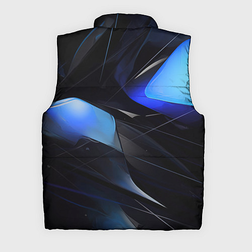 Мужской жилет Black blue elements / 3D-Черный – фото 2