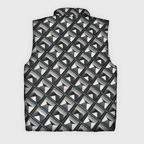 Мужской жилет Текстура металла / 3D-Светло-серый – фото 2