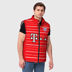 Мужской жилет Лерой Сане Бавария Мюнхен форма 2223 домашняя, цвет: 3D-светло-серый — фото 2