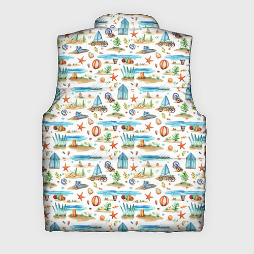 Мужской жилет Летний паттерн / 3D-Светло-серый – фото 2