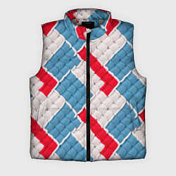 Мужской жилет Текстура амигуруми, цвет: 3D-светло-серый