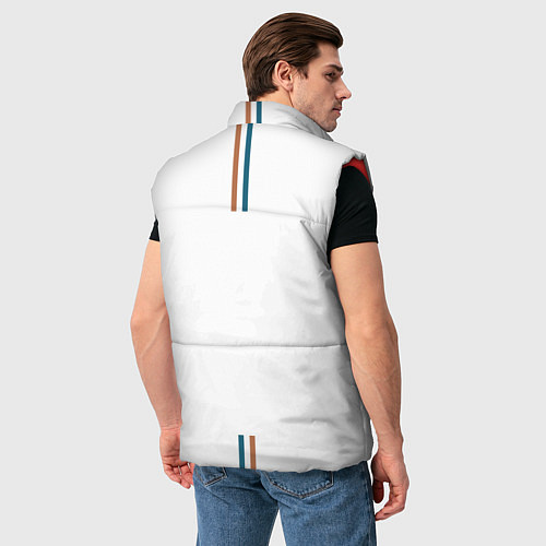 Мужской жилет Форма Team Vitality white / 3D-Красный – фото 4