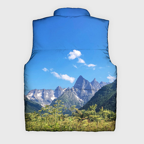 Мужской жилет Перечень гор России / 3D-Красный – фото 2