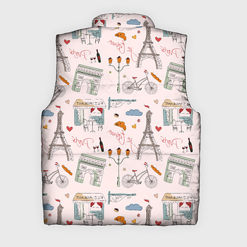 Мужской жилет Париж я тебя люблю / 3D-Черный – фото 2