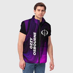 Мужской жилет Ozzy Osbourne violet plasma, цвет: 3D-черный — фото 2