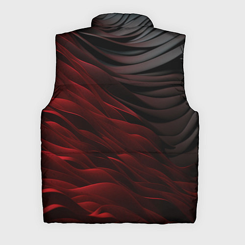 Мужской жилет Темно-красная текстура / 3D-Светло-серый – фото 2