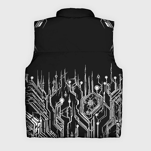 Мужской жилет Киберпанк-модерн / 3D-Черный – фото 2