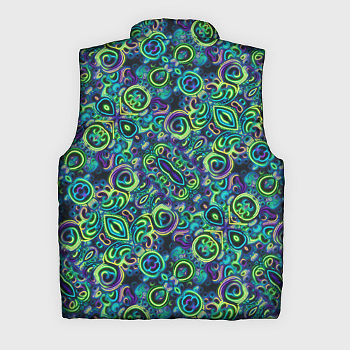 Мужской жилет Абстрактный психодел / 3D-Черный – фото 2
