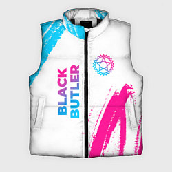 Мужской жилет Black Butler neon gradient style: надпись, символ, цвет: 3D-черный