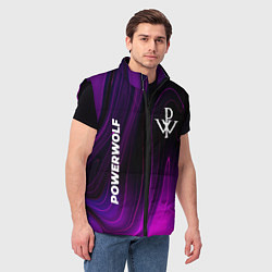 Мужской жилет Powerwolf violet plasma, цвет: 3D-черный — фото 2