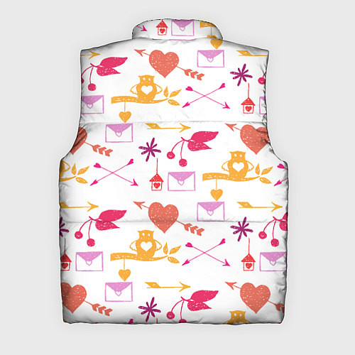 Мужской жилет Письма любви / 3D-Красный – фото 2