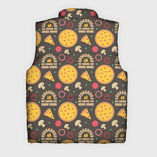 Мужской жилет Пицца из печи / 3D-Черный – фото 2