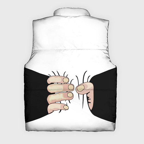 Мужской жилет Рука сжимает талию / 3D-Черный – фото 2