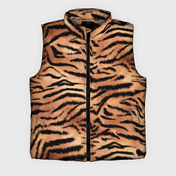 Мужской жилет Полосатая шкура тигра, цвет: 3D-светло-серый
