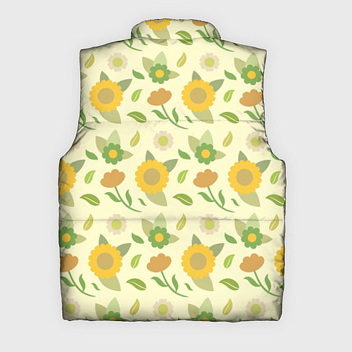 Мужской жилет Цветы лета / 3D-Черный – фото 2