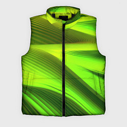 Мужской жилет Светлый зеленый абстрактный фон, цвет: 3D-черный