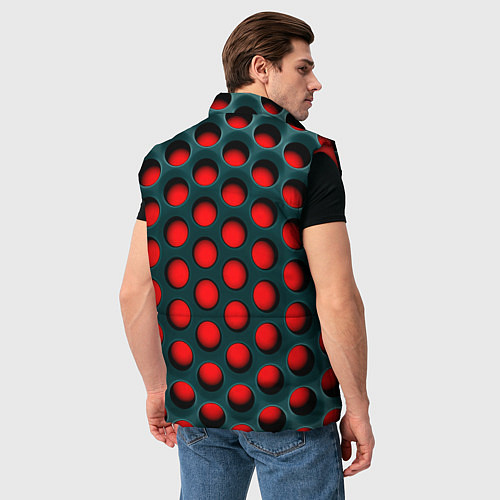 Мужской жилет Сотовая структура 3D / 3D-Красный – фото 4