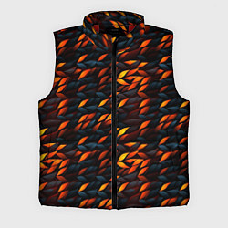 Мужской жилет Black orange texture