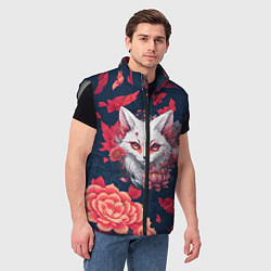 Мужской жилет Братец лис, цвет: 3D-светло-серый — фото 2