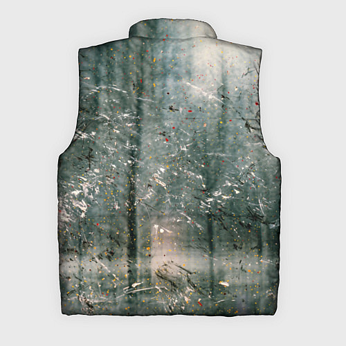 Мужской жилет Тени деревьев и краски / 3D-Светло-серый – фото 2