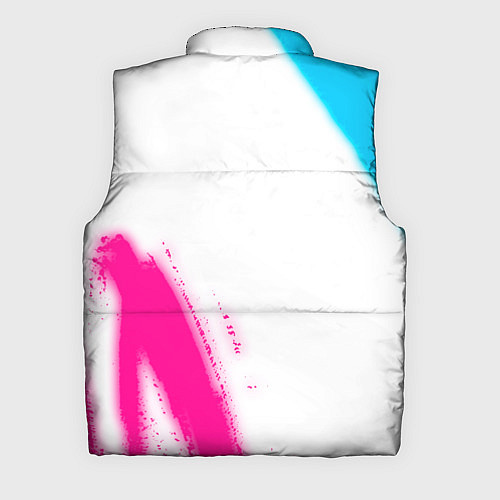 Мужской жилет Five Finger Death Punch neon gradient style: надпи / 3D-Черный – фото 2