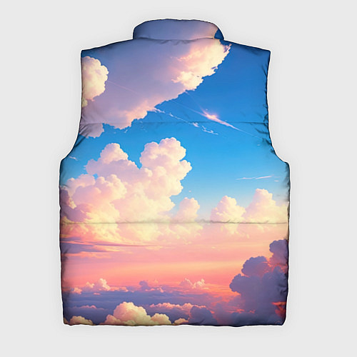 Мужской жилет Небо и облака / 3D-Черный – фото 2