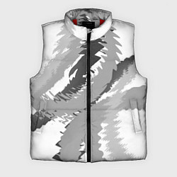 Мужской жилет Черно-белая абстрактная картина, цвет: 3D-красный