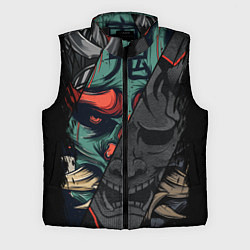 Мужской жилет Демон самурай - Они, цвет: 3D-черный
