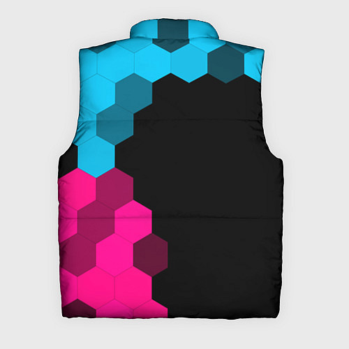 Мужской жилет The Witcher - neon gradient: по-вертикали / 3D-Черный – фото 2