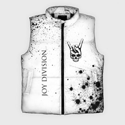 Мужской жилет Joy Division и рок символ на светлом фоне, цвет: 3D-черный