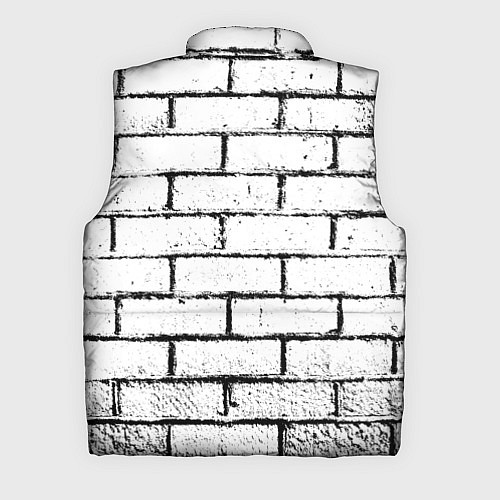 Мужской жилет White wall / 3D-Черный – фото 2