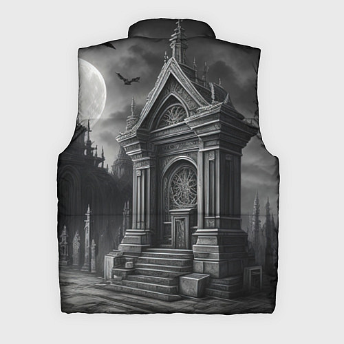 Мужской жилет Лунный склеп / 3D-Черный – фото 2