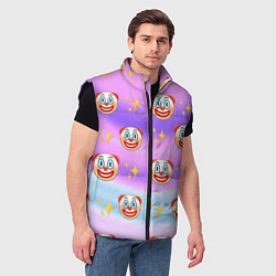 Мужской жилет Узор с Клоунами, цвет: 3D-черный — фото 2
