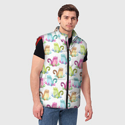 Мужской жилет Милые зверьки, цвет: 3D-красный — фото 2