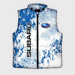 Мужской жилет Subaru blue logo